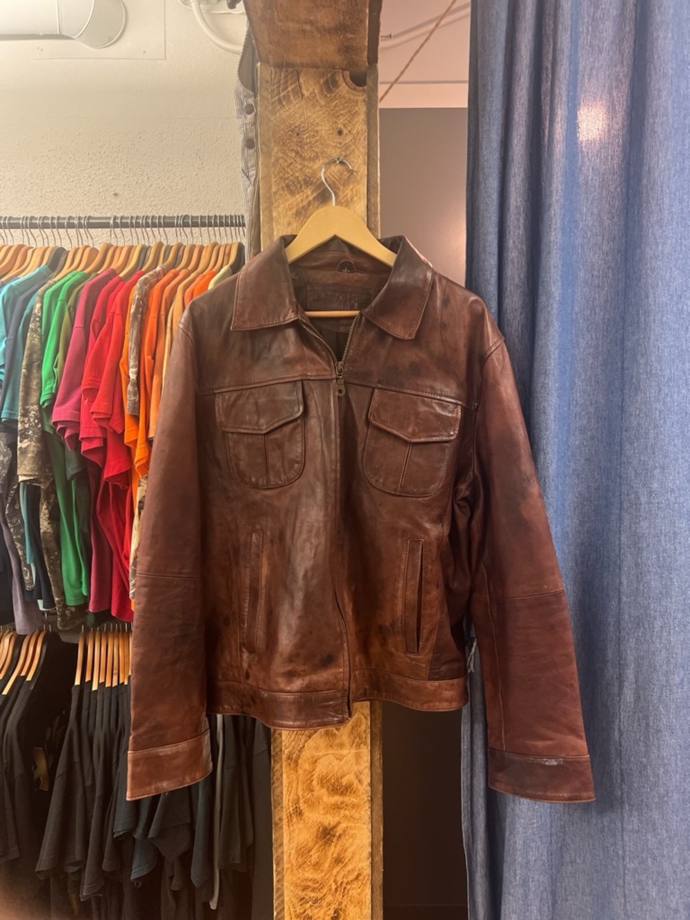 Vintage Britches Brown leather jacket